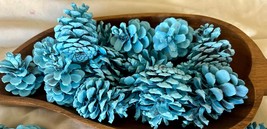 Bright Blue Painted Pinecones , pinecones , basket or bowl filler, garla... - £11.72 GBP