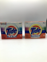 2 Tide Plus Bleach Original Scent 21 oz Laundry Detergent Powder 12 Load... - $31.78