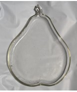  Clear Glass Pear Shaped  Plate Vintage 9X7 Inch  - $276.15 MXN