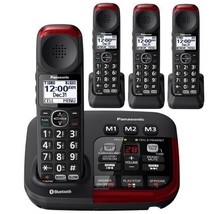 Panasonic Link2Cell KX-TGM430B Amplified Bluetooth Phone with (3) extra ... - $341.80