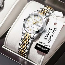 POEDAGAR Luxury Stainless Steel Womens Waterproof Quartz Watch - £37.09 GBP