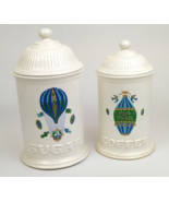 Georges Briard Fancy Free Hot Air Balloons Porcelain Canisters Sugar/Cof... - $3,292.74 MXN