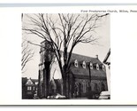 First Presbyterian Church Milton Pennsylvania PA UNP B&amp;W Postcard R16 - $4.90