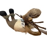 Sullivans Decor Plush Sliding Moose with Vest and Boots 13 inches - £12.56 GBP