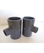 Spears 801-248 2&quot; x 2&quot; x 3/4&quot; Tee NSF-pw PVCI SCH80 D2467 Lot of 2 - $35.89