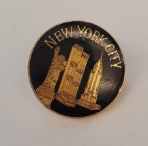 New York City Twin Towers Statue of Liberty Lapel Hat Pin Travel Souvenir - £15.33 GBP