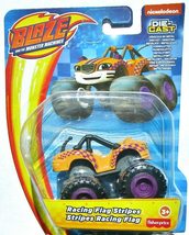 DieCast Nickelodeon Blaze and The Monster Machines [Racing Flag Stripes] Orange - £15.63 GBP