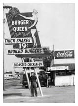 Burger Queen Coca Cola Burger Joint Vintage Signs 5X7 Photo - £6.66 GBP