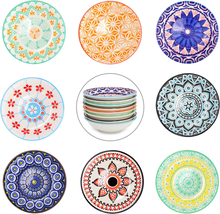 Round Soy Sauce Dipping Bowls 3 Oz Set of 8, Porcelain Side Dishes/Plates for Sn - £20.57 GBP
