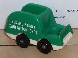 Vintage 80&#39;s Fisher Price Little People Sanitation Truck Sesame Street #938 FPLP - £11.46 GBP
