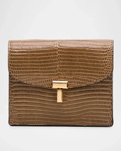T-Lock Lizard-Embossed Leather Cardholder - $546.10