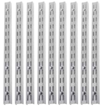 SHELF DOUBLE-SLOT STANDARD 48&quot;, HEAVY-DUTY, TITANIUM - K &amp; V 82-TI-48 (9... - $79.19