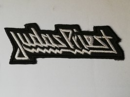 JUDAS PRIEST Band Logo SMALL Embroidered Shaped Patch THRASH METAL - £4.68 GBP