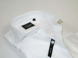 Men's Shirt Charles TYRWHITT 100% Cotton Cut-away Collar CHT-22 White Twill image 2