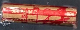 Lincoln Pennies Coin 1981 ROLL OF 50 Lincoln pennies COPPER - £1.66 GBP