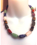 Colorful Agate Necklace  - £27.03 GBP