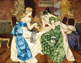 Giclee Beautiful Ladies painting Art HD printed on canvas - £6.73 GBP+