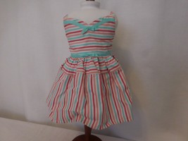 American Girl 18&quot; Doll Maryellen Meet Outfit Striped Dress ONLY - $20.81