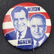Nixon Agnew Presidential Campaign Vintage Political Pin Button Pinback - £7.86 GBP