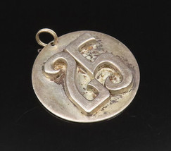 DOSKOW 925 Silver - Vintage Minimalist 3D Number 25 Medal Pendant - PT21770 - £55.50 GBP