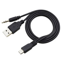 3.5mm and USB to Micro Cable Charger for iHome iHome Li-M89 Portable Spe... - $17.09