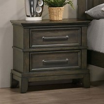 Contemporary Gray Nightstand - 1 Drawer - $276.99