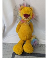 FAO Schwarz Lion Plush 18 Inch Rainbow Tinsel Mane Tail Stuffed Animal Toy - $12.95