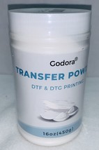 Godora Transfer Powder White  DTF &amp; DTG 16oz 883ap NEW Sealed Free Shipping - £15.50 GBP