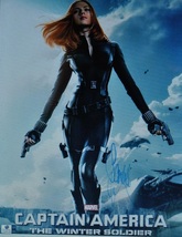 SCARLETT JOHANSSON SIGNED POSTER - Captain America: The Winter Soldier -... - £286.30 GBP