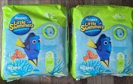 2 Huggies Little Swimmers Small 16-26 lb Disposable Swim Pants -20 count... - $20.51 CAD