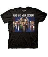 Doctor Who All Eleven Doctors Horizontal Montage Adult T-Shirt NEW UNWORN - £11.40 GBP