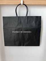 Porsche Design Shopping Empty Paper Gift Bag Black - $19.77