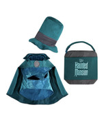 Disney Tails The Haunted Mansion Hatbox Ghost Pet Costume &amp; Toy Set Sz L... - £34.99 GBP