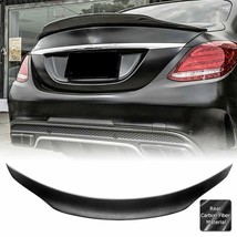 Real Carbon Fiber Trunk Spoiler Wing For 2015-2021 Mercedes Benz W205 C-... - £108.51 GBP