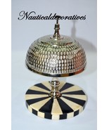Antique Hotel Counter Desk Bell Antique Style Ring with Bone Inlay - £26.56 GBP