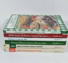 6 Taste of Home Annual Recipes Quick Cooking 2002 2004 2005 Diabetic Cookbooks - £6.24 GBP
