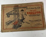 AC Gilbert Erector Set Manual 1936 How to Make ‘Em Book Erector Sets Boo... - $14.84