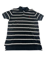 Ralph Lauren Shirt Men Large Blue White Stripe Short Sleeve Pullover Cot... - $20.89 CAD