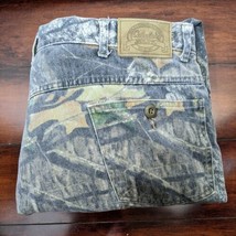 Cabelas Mossy Oak Camo Jeans Denim Pants Fleece Lined Mens 40 38x31 Insulated - £40.26 GBP