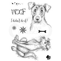 Pink Ink Designs Jeeves &amp; Woofster A5 Clear Stamp Set - £11.59 GBP
