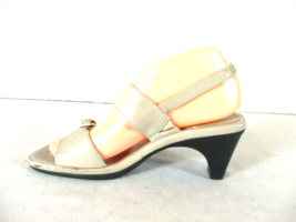 Life Stride Ivory Slingback Sandal Heels Shoe Women&#39;s 7 M (SW31) - £17.20 GBP