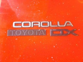 1988 - 1992 Toyota Corolla Dx Rear Trunk Lid Emblem Logo Badge Sign Nameplate - £15.56 GBP