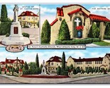 St Peter Catholic Church Multiview Atlantic City NJ UNP Linen Postcard V11 - $2.63