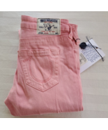 NWT True Religion Leggings Pink Skinny Jeans Size 26 Swarovski Crystals - $98.01