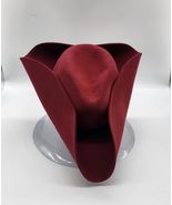 Tricorn 100% Wool Army Tricorn Hat In Black Colours. One Size Adjustable - $52.37