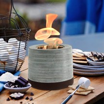 Tabletop Portable Rubbing Alcohol Fireplace Indoor By Romway, Made Of Concrete. - £25.51 GBP