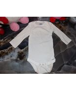 Gerber LS White Snap Tee Bodysuit Size 3/6 Months Boy&#39;s NWOT - €8,57 EUR