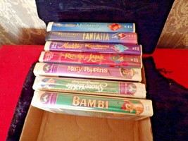 LOT of 7 Vintage Disney VHS tapes - £31.14 GBP