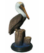 Small Brown Pelican sculpture 5x9 inches tall wildlife bird seashore art - €40,05 EUR