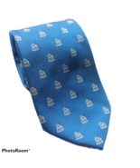 Tie Creators Stick People Print Blue White Novelty Necktie - €9,46 EUR